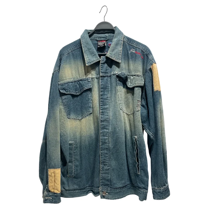 FUBU/Denim Jkt/XL/Denim/NVY/CORDUROY PATCHES