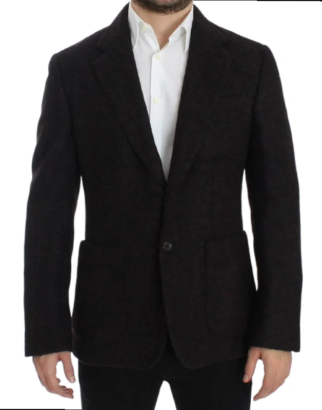 Dolce & Gabbana  Alpaga Two-Button Blazer Men's Jacket