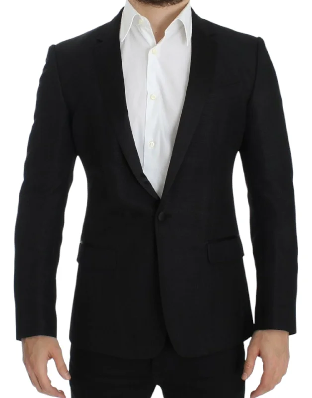 Dolce & Gabbana Elegant Martini Slim Fit Blazer Men's Jacket