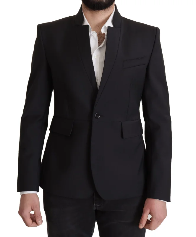 Dolce & Gabbana Elegant Single-Breasted Wool Men's Blazer