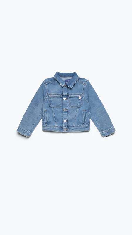 Girls - Denim Jacket In Oasis Blue Wash