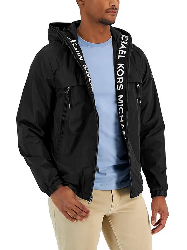 Mens Logo Short Windbreaker Jacket