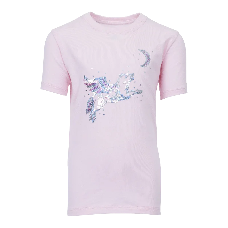 Youth Sequin Winged Wolf Tee