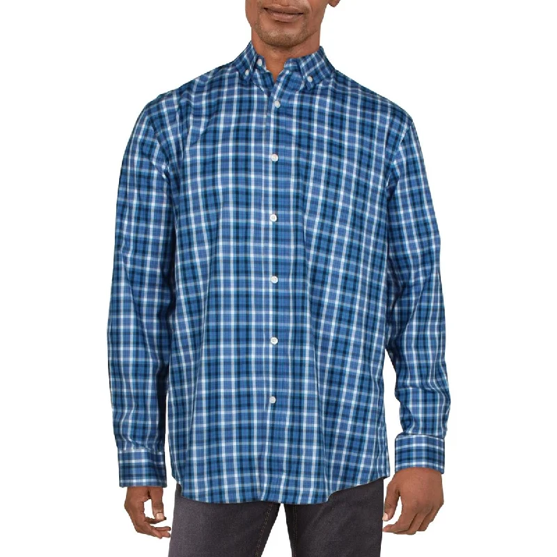 Andy Mens Plaid Classic Fit Button-Down Shirt