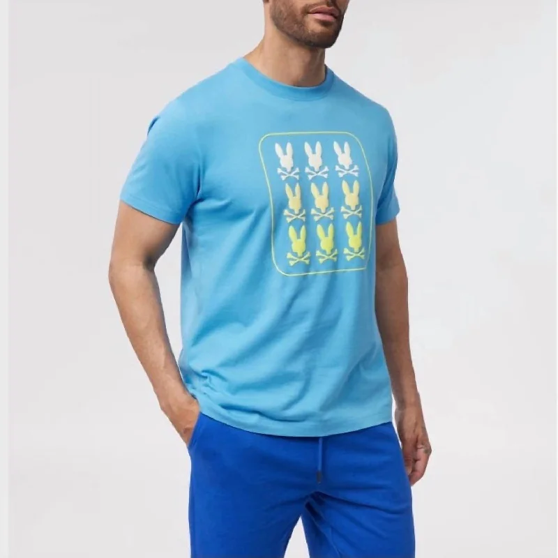 Men's Barker Graphic Tee In Cool Blue