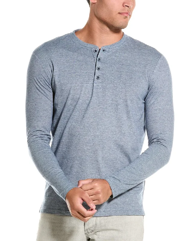 WEATHERPROOF VINTAGE Sueded Microstripe Henley