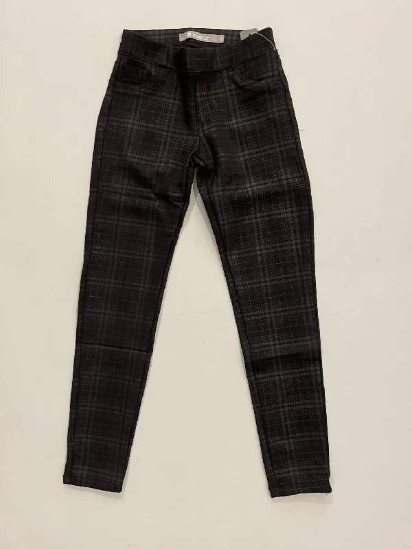 Girl's Pattern Skinny Pant In Plaid