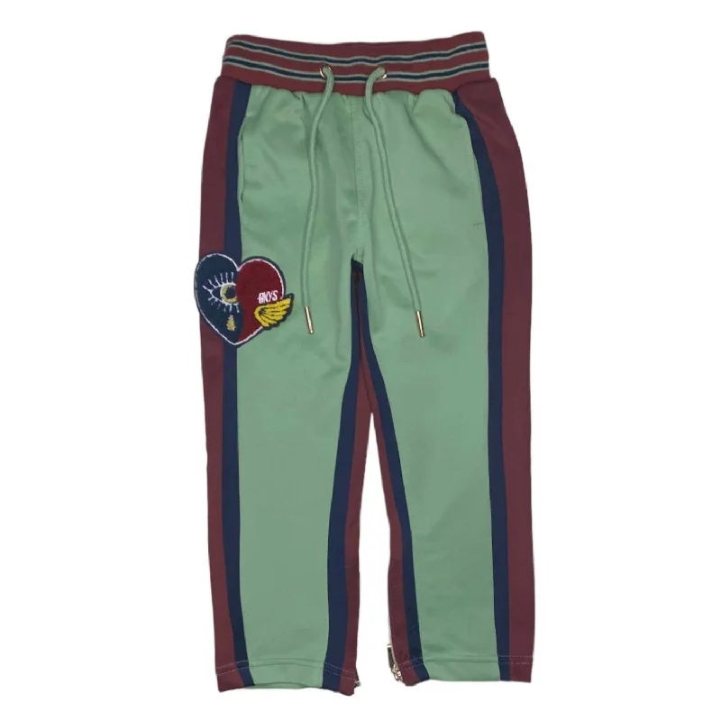 Kids' Heart Jogging Pant In Olive