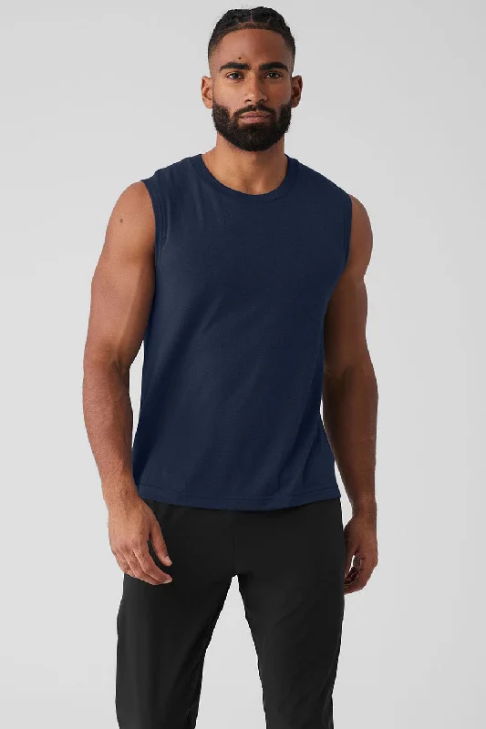 The Triumph Muscle Tank - Navy