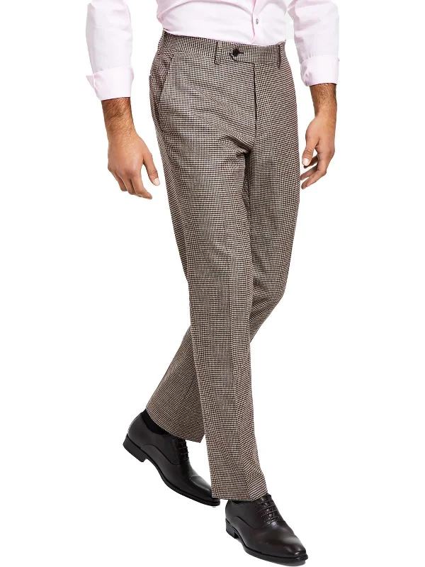 Mens Check Print Suit Separate Suit Pants