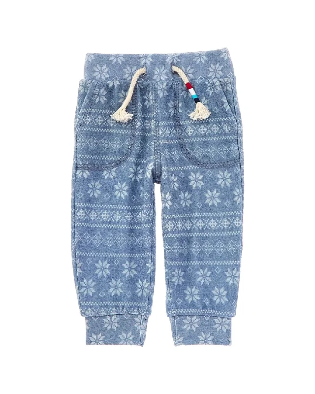 Sol Angeles Indigo Fair Isle Jogger Pant