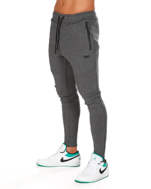 Tech Zip Joggers - Charcoal